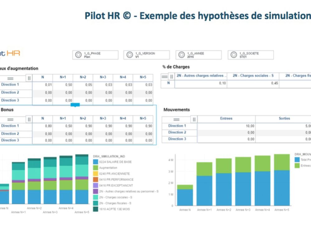 Pilot HR Exemple Des Hypotheses De Simulation