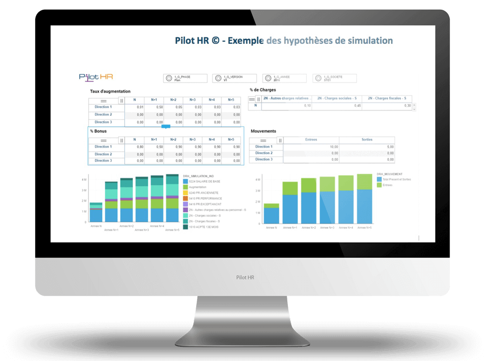 Pilot HR Exemple Des Hypotheses De Simulation